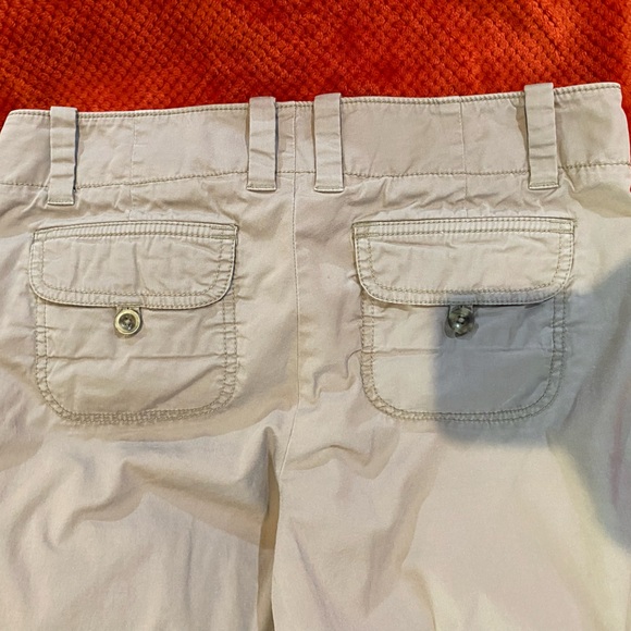 Y2K FLARE Wide Leg GAP Vintage womens Khaki Pants Size 6 Long 2005 Beige - Picture 4 of 7